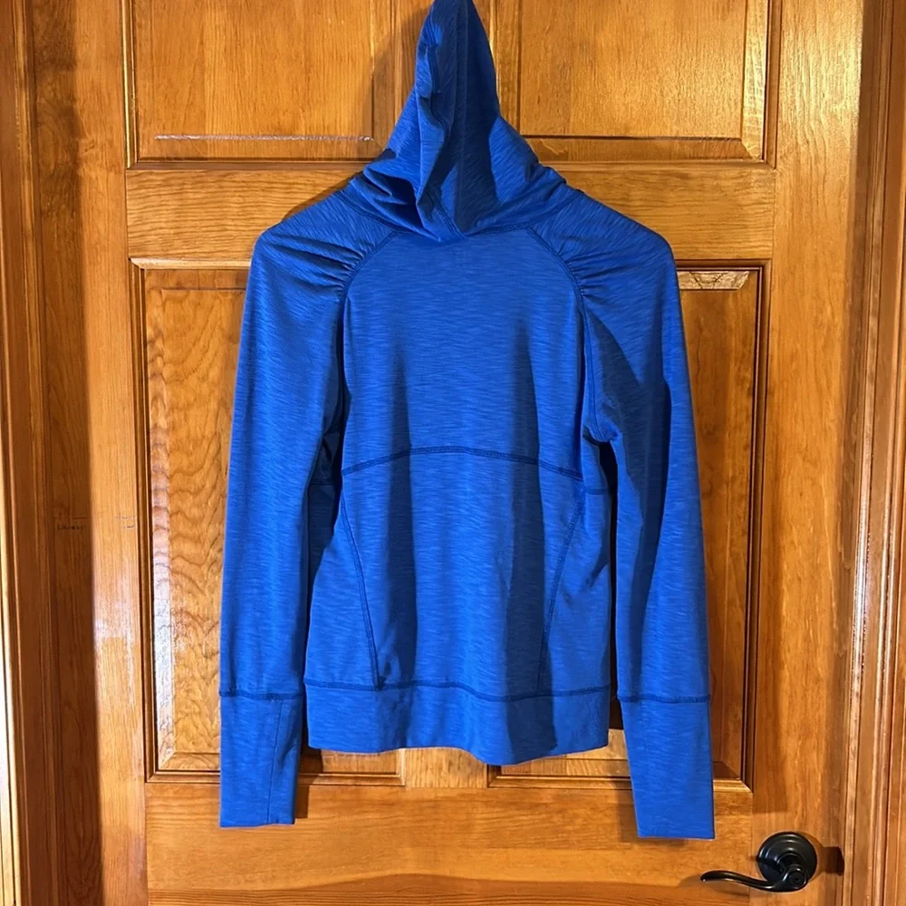 Title Nine Women’s 1/4 Zip Hooded Pull Over W/Thumb hole/Small zip Pocket Sm-EUC_5